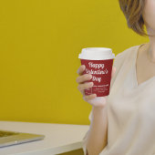 Business Valentijn Red Paper Cup Papieren Bekers