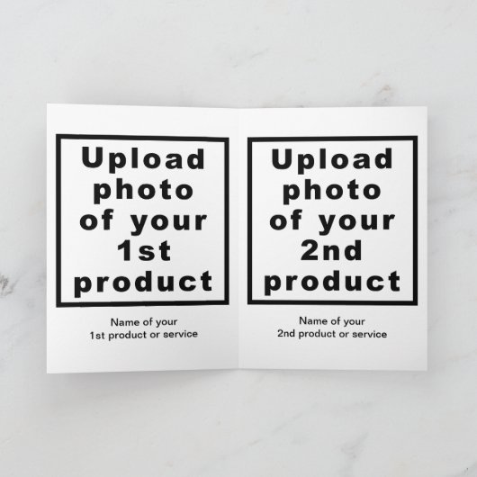 Business Valentijn White Folded Wenskaart Kaart (Binnen)