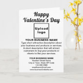 Business Valentijn White Folded Wenskaart Kaart (Gele Bloem)