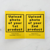 Business Valentijn Yellow Folded Wenskaart Kaart (Binnen)