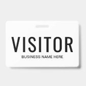 Business Visitor Badge (Achterkant)