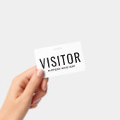Business Visitor Badge (Handheld)