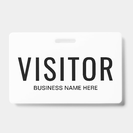 Business Visitor Badge (Voorkant)