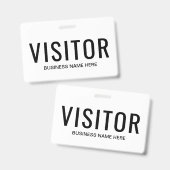 Business Visitor Badge (Voor- en achterkant)