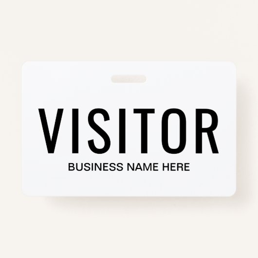 Business Visitor Badge (Voorkant)