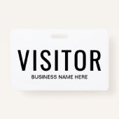 Business Visitor Badge (Achterkant)
