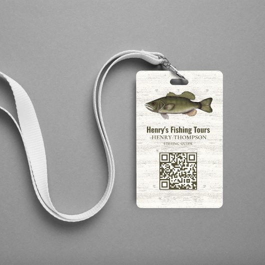 Business Vist Resort QR Code Custom Badge