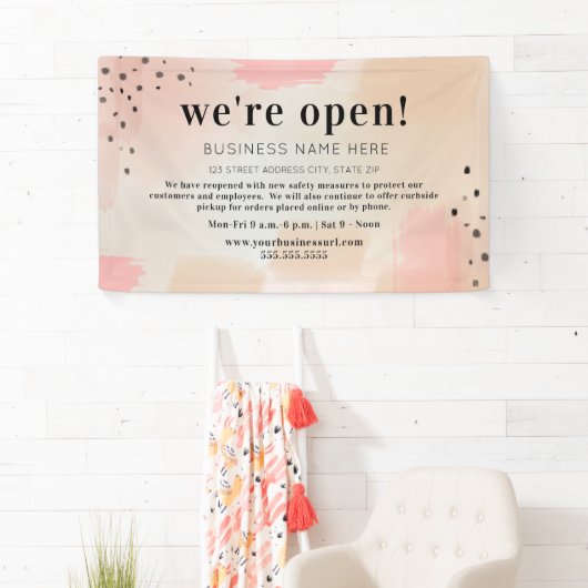 Business We zijn Abstract open Spandoek (Insitu)