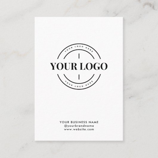 Business Website QR Code Scan Me Company Logo Visitekaartje (Voorkant)