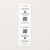 Business Website Wifi Connection Password QR Code Visitekaartje (Buitenkant ongevouwen)