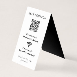 Business Website Wifi Connection Password QR Code Visitekaartje