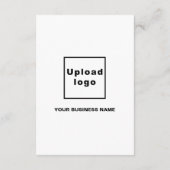 Business White Cadeaubon Informatiekaartje (Achterkant)