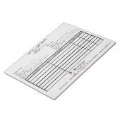 Business White Factuurreinigingsbedrijf Notitieblok (Schuin)