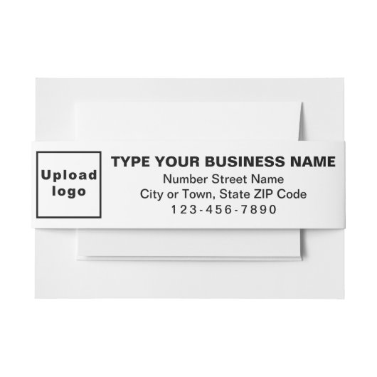 Business White Landscape Format Uitnodigingen Wikkel (Voorkant Voorbeeld)