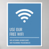 Business WiFi Access Poster (Voorkant)
