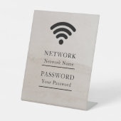 Business Wifi Morden Network Reclamebord Met Voetstuk (Voorkant)