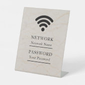  Business Wifi Morden Network Reclamebord Met Voetstuk (Voorkant)