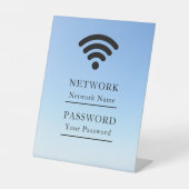 Business Wifi Morden Network Reclamebord Met Voetstuk (Voorkant)