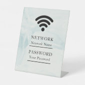 Business Wifi Morden Network Reclamebord Met Voetstuk (Voorkant)