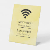 Business Wifi Morden Network Reclamebord Met Voetstuk (Voorkant)