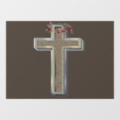 Business Window Sticker Bruine Achtergrond (Vel)