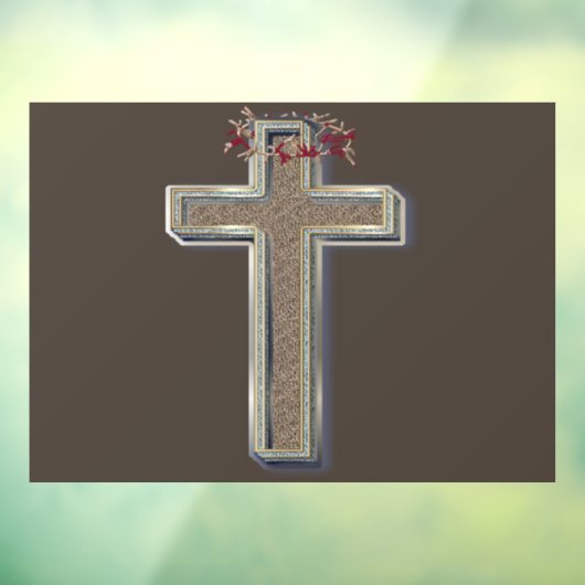 Business Window Sticker Bruine Achtergrond (Vel 3)