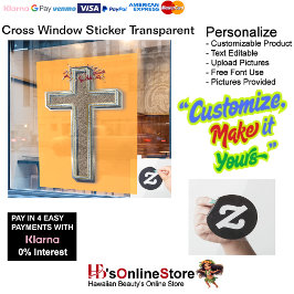 Business Window Sticker Oranje achtergrond