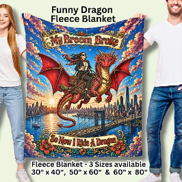 Business Woman Commuting on her Dragon Fleece Deken
