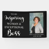 Business Woman & Exceptional Boss | Custom Spandoek (Horizontaal)