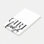 Business Woman Girl Boss Post-it® Notes (Schuin)