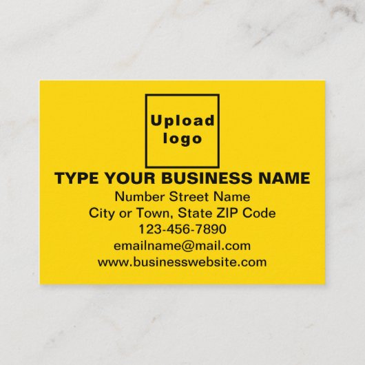 Business Yellow Appointation Card Afsprakenkaartje (Achterkant)