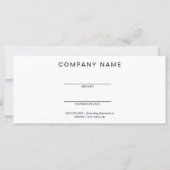 Business Yellow Artistic Gift Certificate (Achterkant)