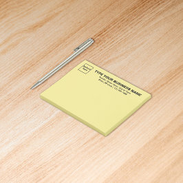 Business Yellow Rectangle plaatst deze notitie Post-it® Notes