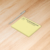 Business Yellow Rectangle plaatst deze notitie Post-it® Notes