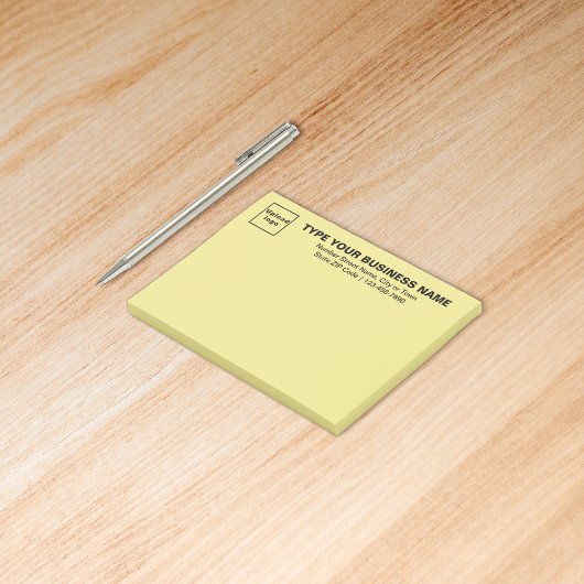 Business Yellow Rectangle plaatst deze notitie Post-it® Notes