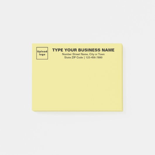 Business Yellow Rectangle plaatst deze notitie Post-it® Notes (Voorkant)