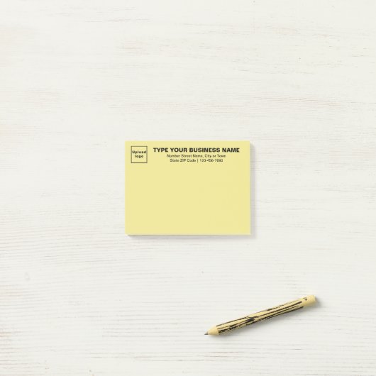 Business Yellow Rectangle plaatst deze notitie Post-it® Notes (Op bureau)
