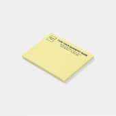 Business Yellow Rectangle plaatst deze notitie Post-it® Notes (Schuin)