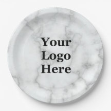 Business Your Logo Faux White Marmer