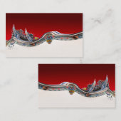 businesscard sjabloon voor chinese architectuur visitekaartje (Voorkant / Achterkant)