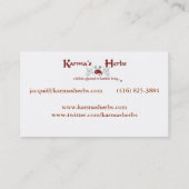 BusinessCard, Spiritueel Realm, ~ Holistic, Meta.. Visitekaartje (Achterkant)