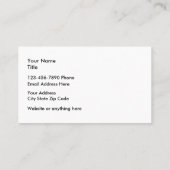 Businesscards voor elk thema visitekaartje (Achterkant)