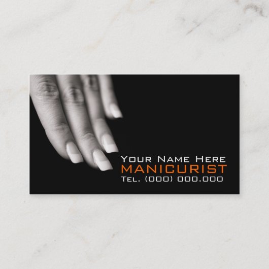 BusinessCards voor Nail Salons Visitekaartje (Voorkant)
