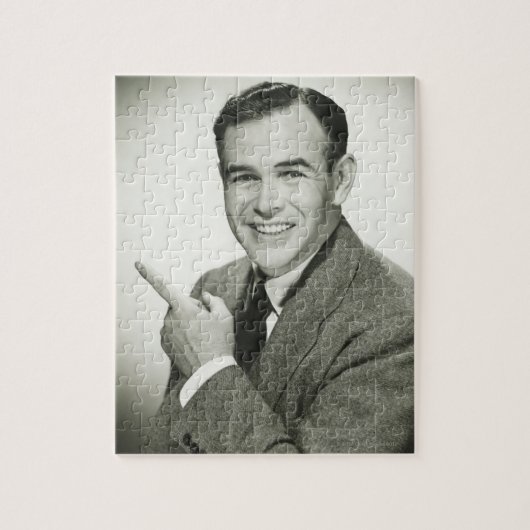 Businessman Pointing Legpuzzel (Verticaal)
