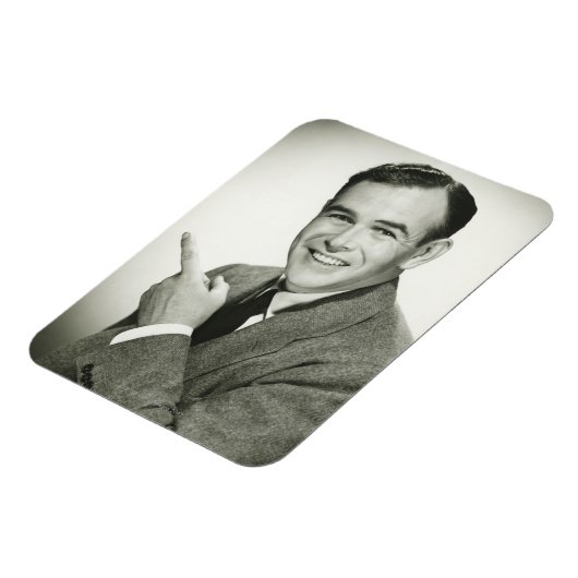 Businessman Pointing Magneet (Linkerzijde)