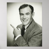 Businessman Pointing Poster (Voorkant)