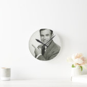 Businessman Pointing Ronde Klok (Huis)