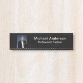 Businessman Professional Modern Photo Black Deurbordje (Voorkant)