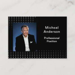 Businessman Professional Modern Photo Black  Visitekaartje