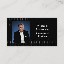 Businessman Professional Modern Photo Black  Visitekaartje
